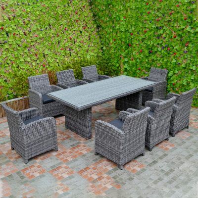 1 Wetherby Rattan Cube Dining Set - Image 1