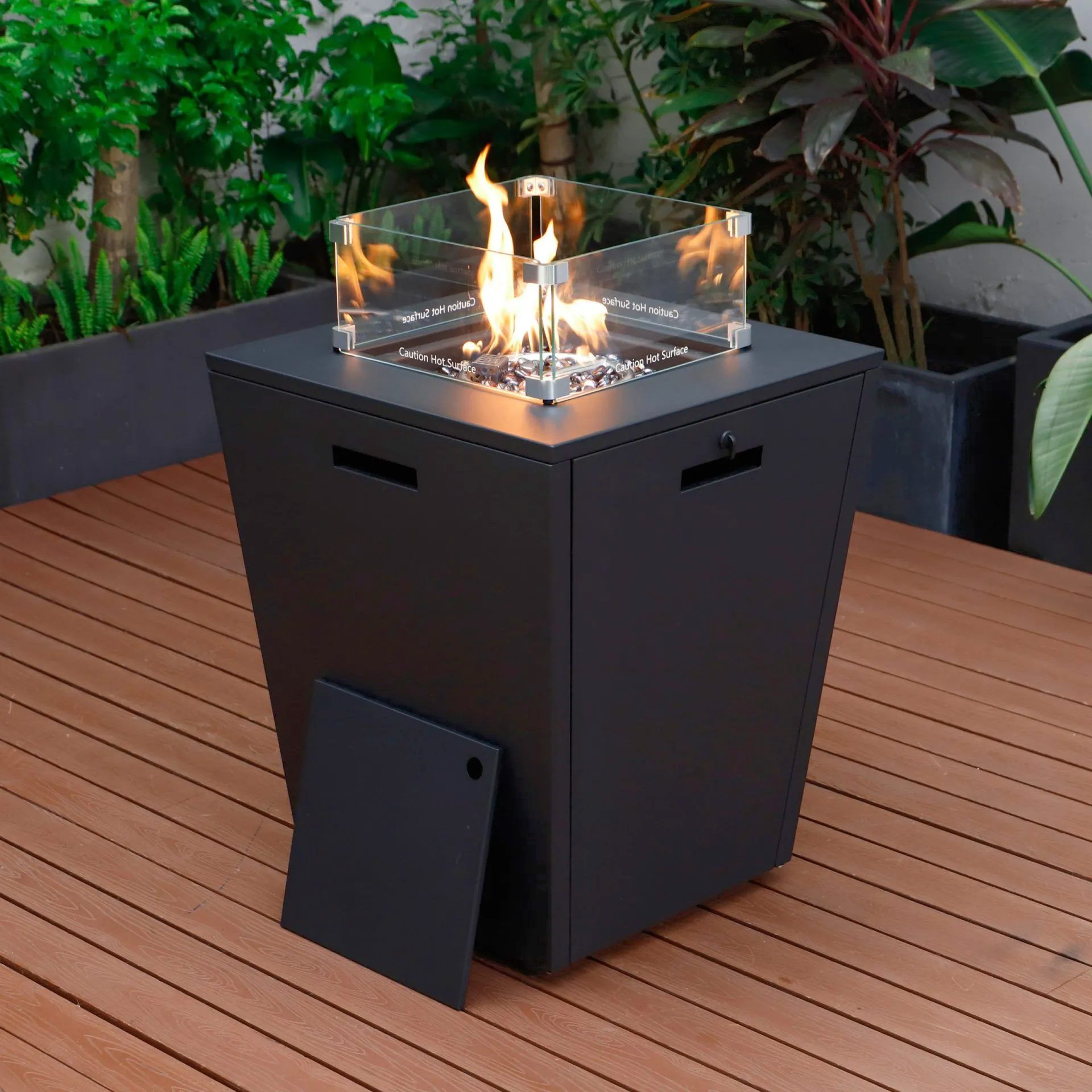 SIDE FIREPIT GREY 2 Cheltenham Side Table Fire Pit - Image 1