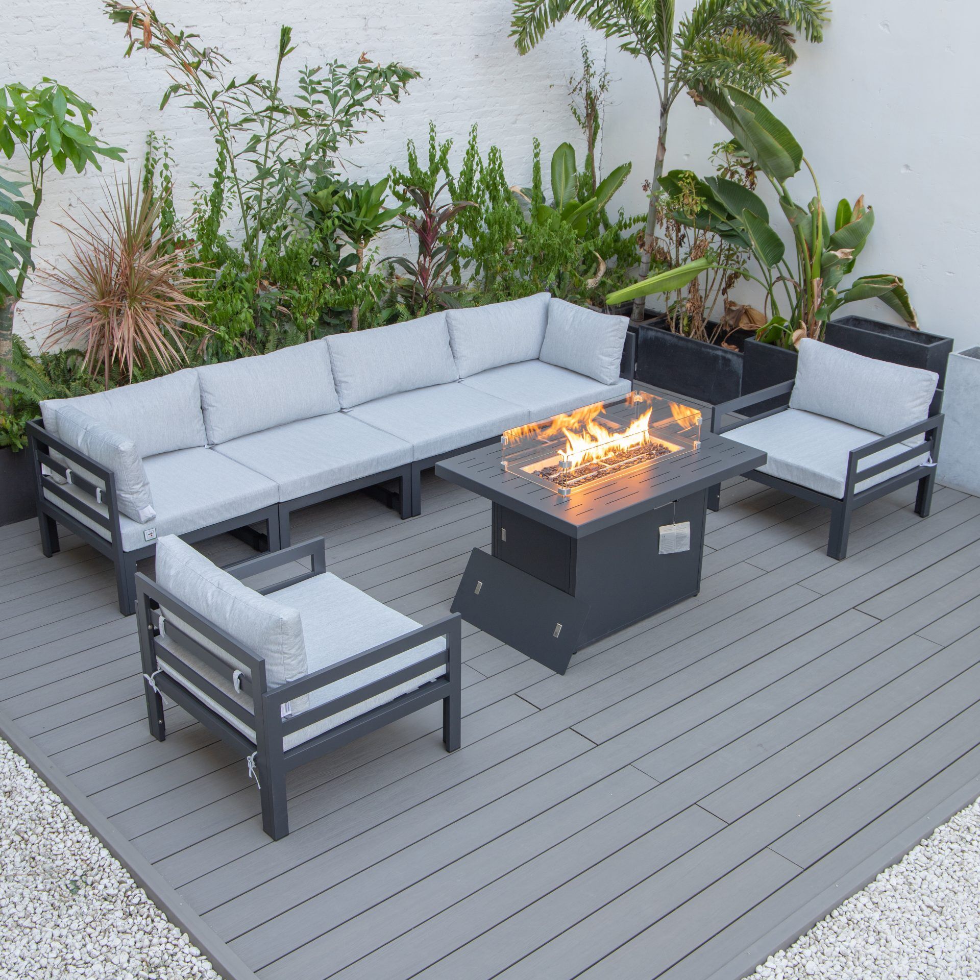 Cheltenham Aluminium 6 Seater Sofa Set Without Firepit - Image 1